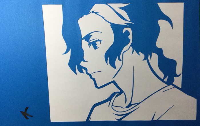 Yuliy from Sirius the Jaeger paper cutout