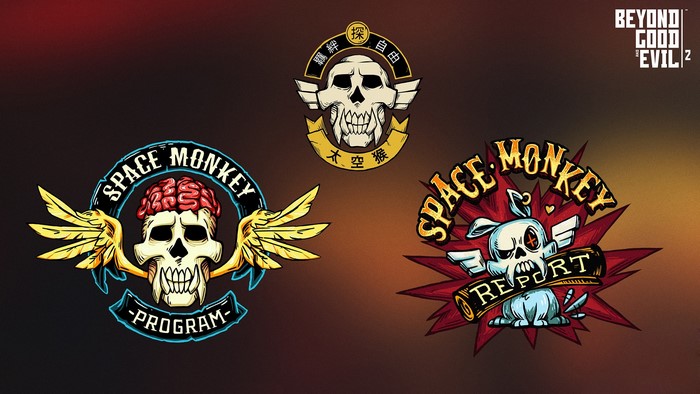 Beyond Good & Evil 2 Space Monkey Program logos