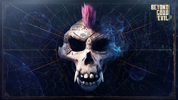 Beyond Good & Evil 2 Skull with Pink Mohawk