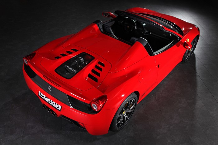 Red Ferrari Convertible Sports Car