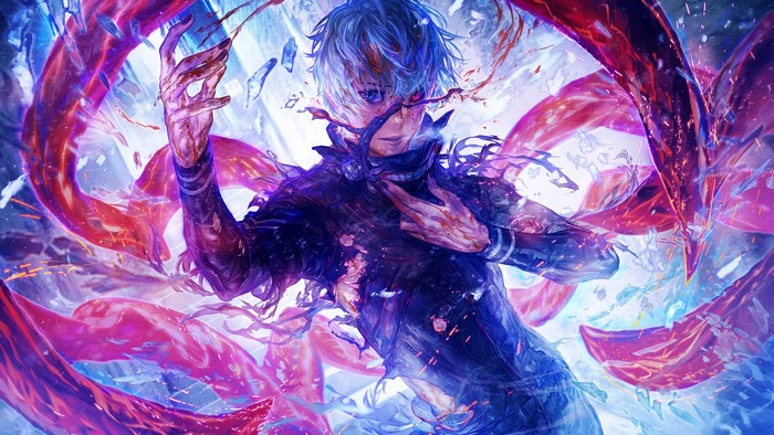 Kaneki Ken in Tokyo Ghoul:re Digital Art