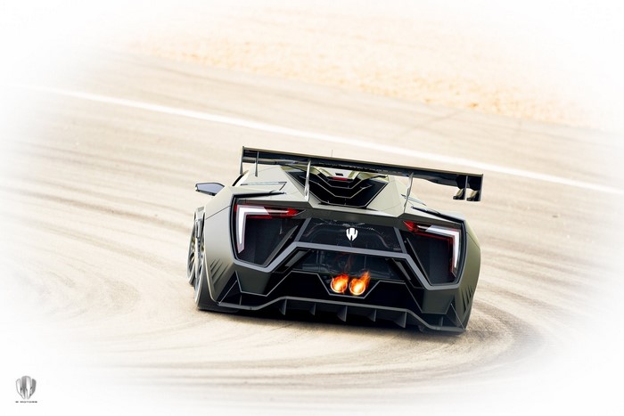 Lykan Hypersport car on a track