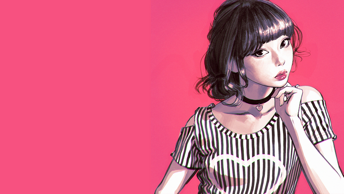 Artwork of a woman by Ilya Kuvshinov