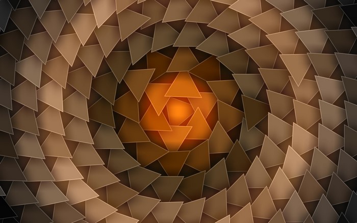 Abstract geometric pattern of triangles