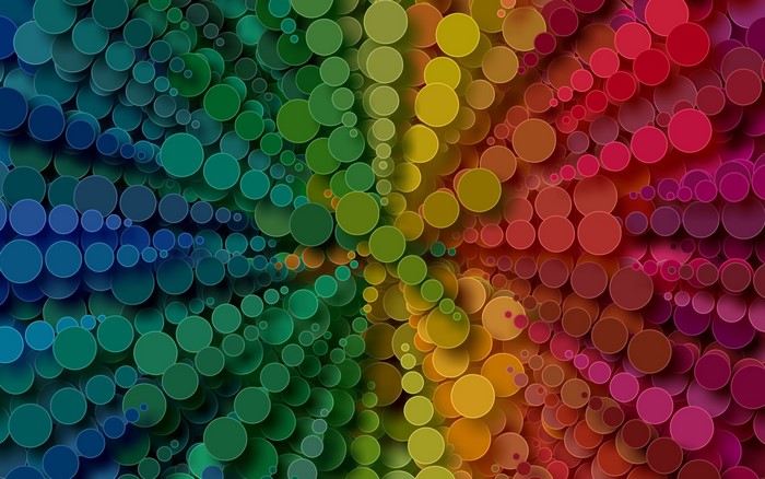 Abstract colorful pattern of circles