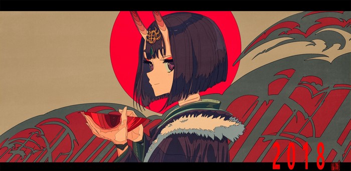 Girl with horns from Fate/Grand Order