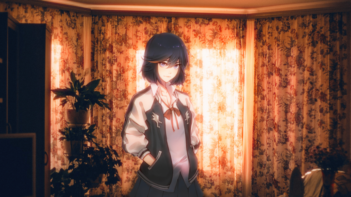 Matoi Ryuuko from Kill la Kill standing indoors