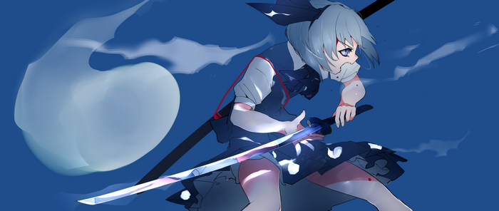 Konpaku Youmu from Touhou with a katana