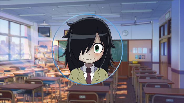 Tomoko Kuroki from Watashi ga Motenai no wa Dou Kangaetemo Omaera ga Warui! in a classroom