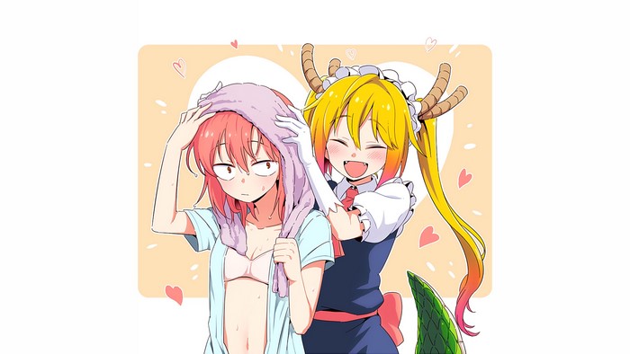 Kobayashi and Tohru from Kobayashi-san Chi no Maid Dragon