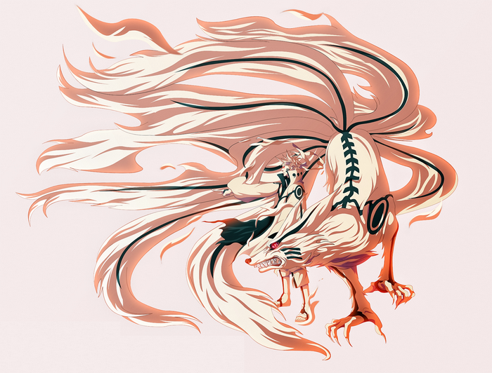 Kurama and Naruto from Naruto Shippuden