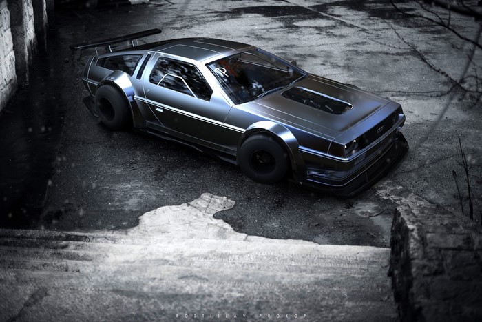 Modified DeLorean DMC-12 by Rostislav Prokop