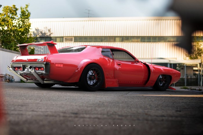 Red Plymouth Barracuda by Rostislav Prokop