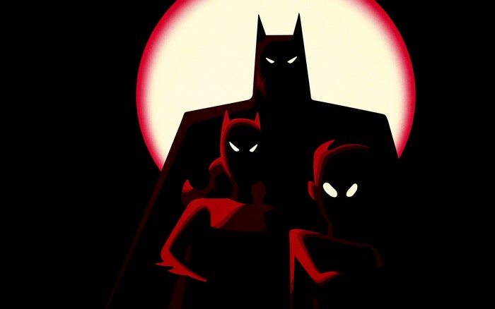 Batman, Batgirl, and Robin from DC Comics