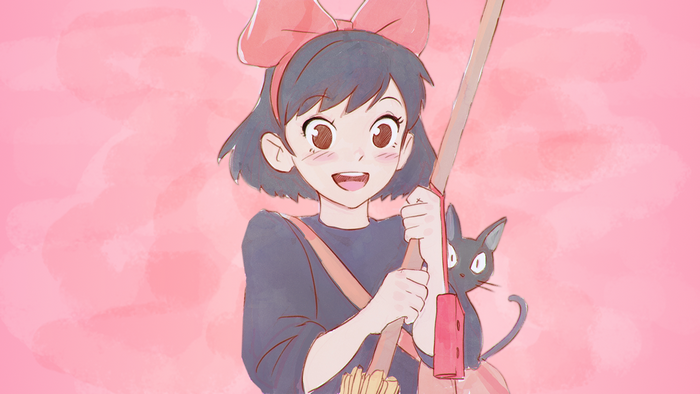 Kiki from Kiki's Delivery Service with Jiji