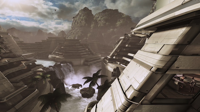 4K science fiction planet from Mass Effect