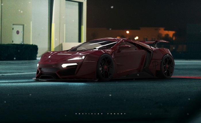 Lykan Hypersport car by Rostislav Prokop