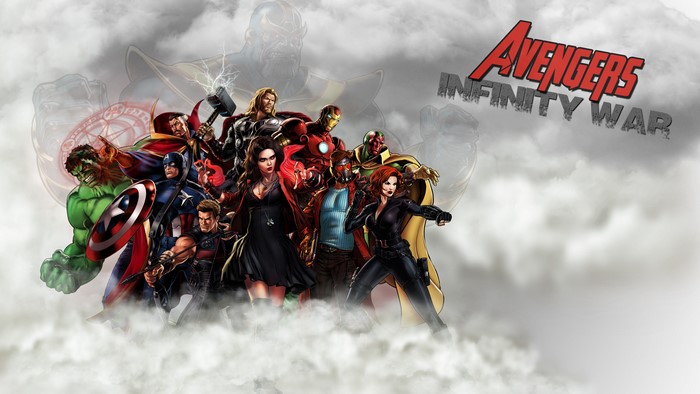 Avengers Infinity War Fan Art with Multiple Superheroes