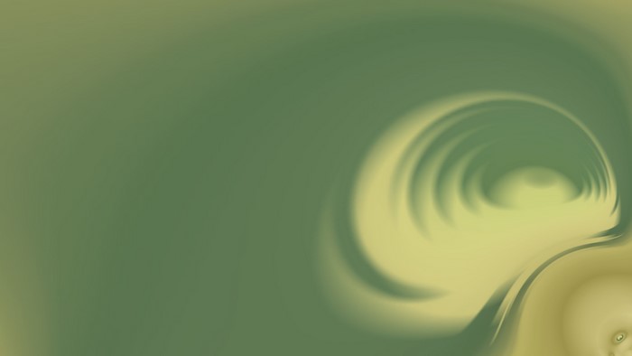 Abstract green and yellow swirling digital art