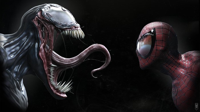 Venom vs. Spider-Man 4K artwork