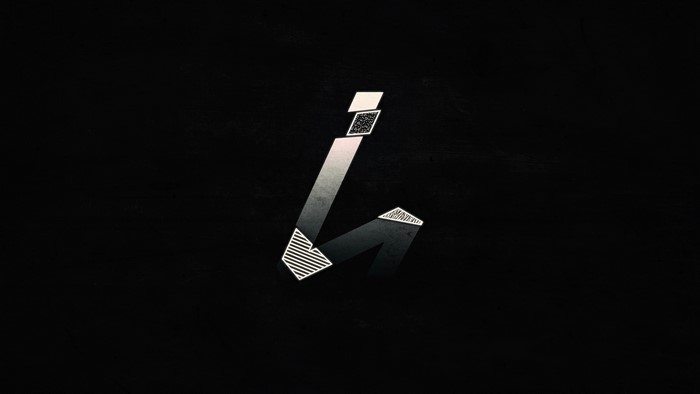 Monochrome abstract logo design