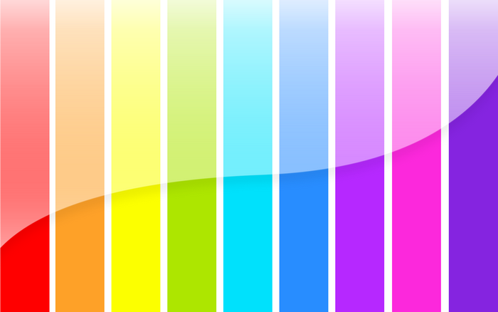 Colorful gradient stripes with glossy effect