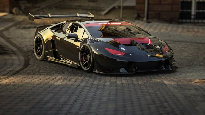 Black Lamborghini Huracan by Rostislav Prokop