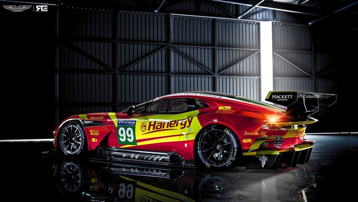 Aston Martin Vulcan Race Car with "Hanergy" Livery