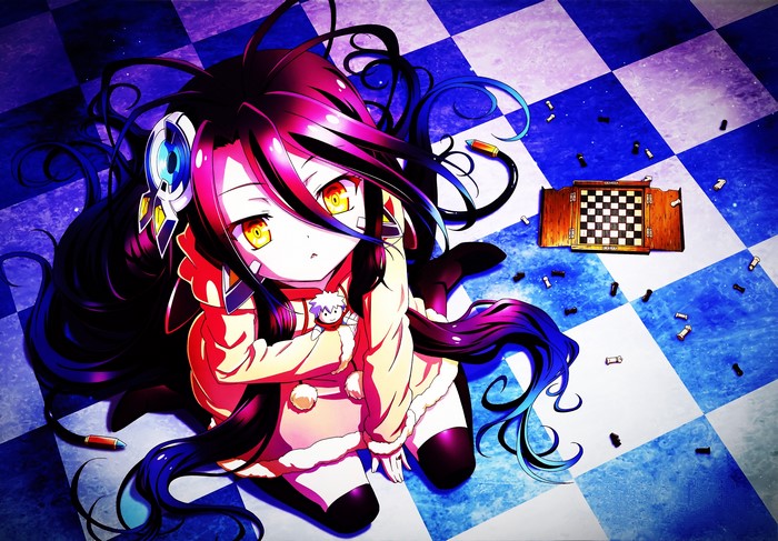 Shuvi from No Game No Life on Chess Floor