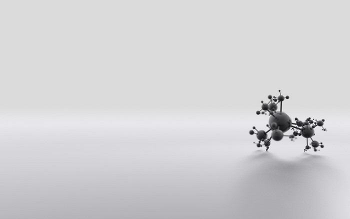 Minimalistic Chemistry Molecular Model Art