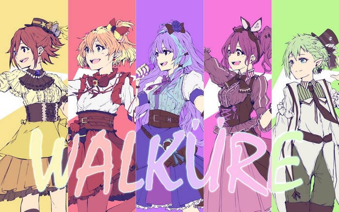 Walküre anime girls from Macross Delta