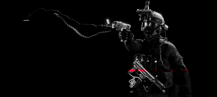 SWAT officer firing a taser in Ready or Not