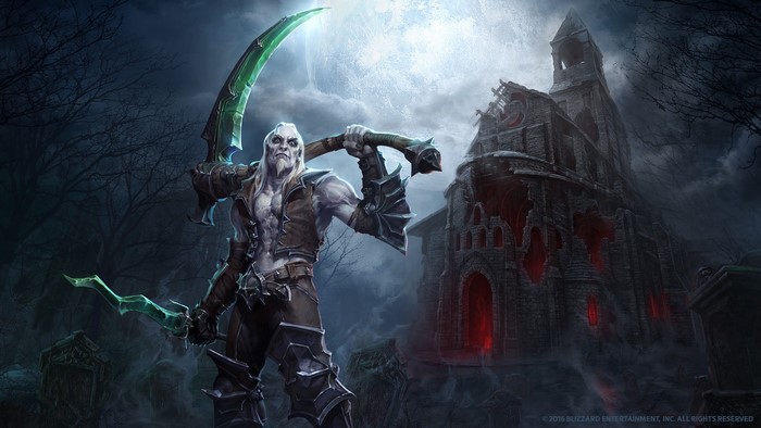 Necromancer with sickle from Diablo 3: Reaper of Souls