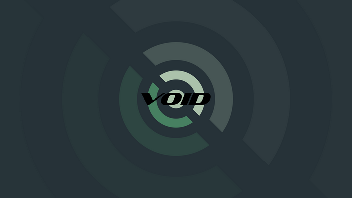 Void logo on abstract circles