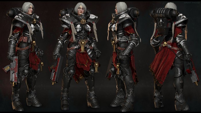 Adepta Sororitas in Power Armor Warhammer 40,000