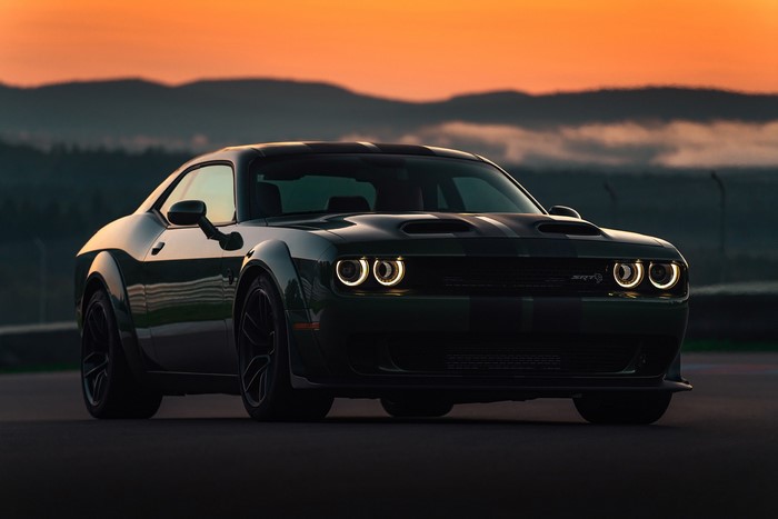 Dodge Challenger SRT at Sunset