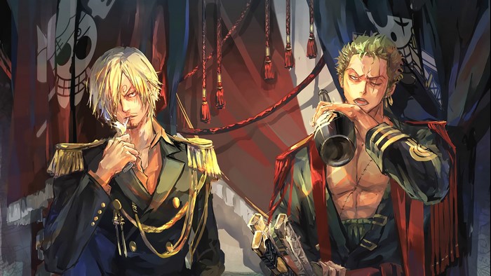 Sanji and Roronoa Zoro in Dramatic 4K