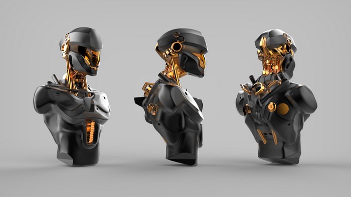 Mark Kirkpatrick robot digital art