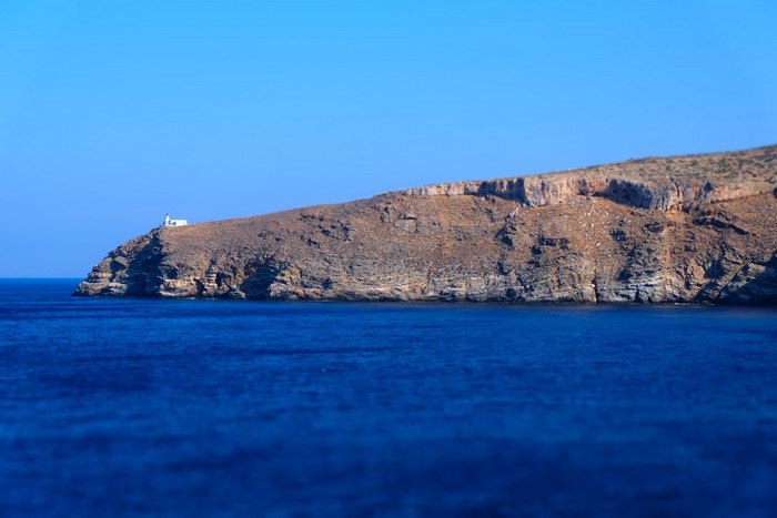 Cliffside Lighthouse in Greece