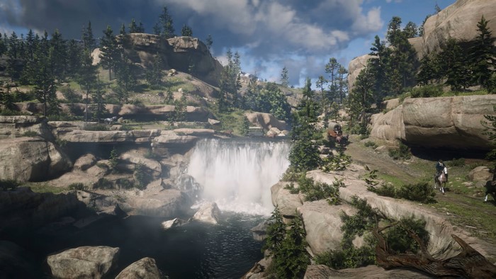 Red Dead Redemption 2 Waterfall Landscape