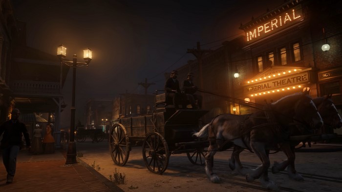 Red Dead Redemption 2 Imperial Theatre at Night