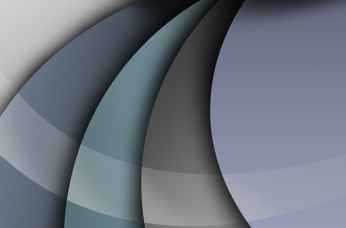 Abstract layered shapes with shadows