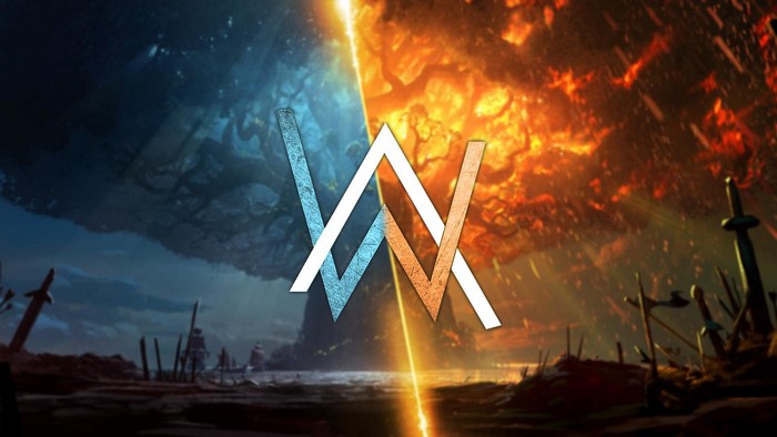 Alan Walker Logo with World of Warcraft Battle of Azeroth