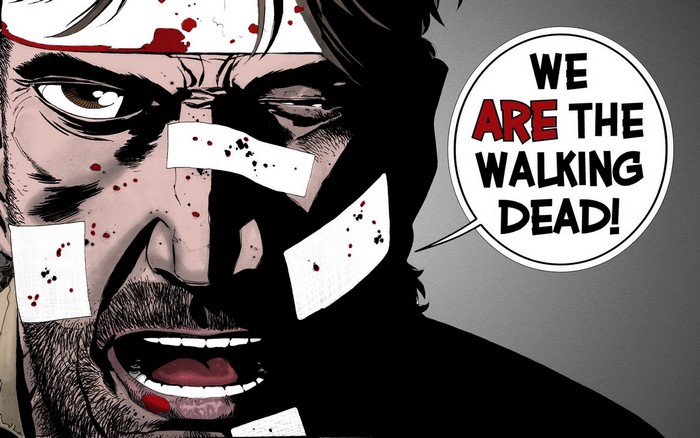 Rick Grimes from The Walking Dead comic art