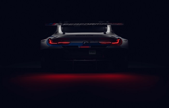 BMW M Performance Race Car Rear View