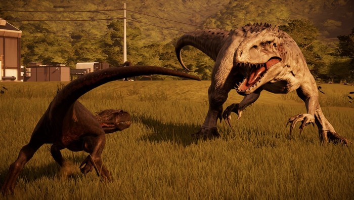 Indoraptor Duel in Jurassic World Evolution