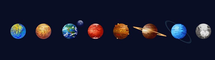 Solar System Planets Artwork