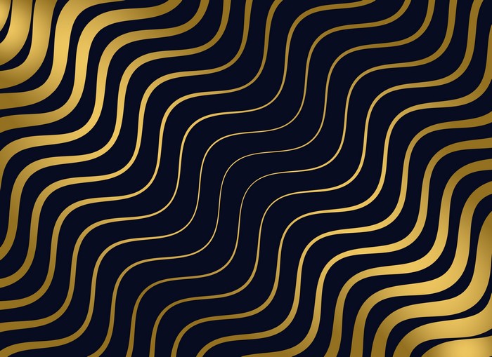 Abstract gold wavy lines texture 4K