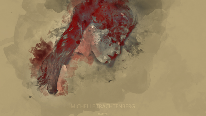 Michelle Trachtenberg watercolor portrait