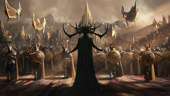 Hela from Thor: Ragnarok artwork